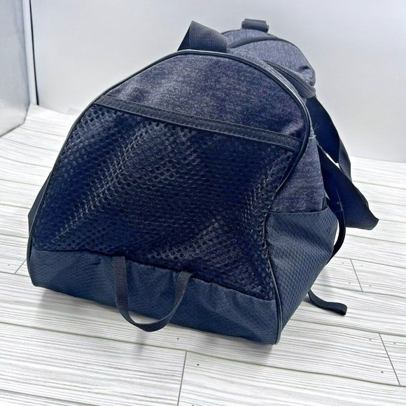 Adidas Squad III Duffel Medium Gym Bag Gray Black Nylon Turquois Interior - Picture 5 of 13